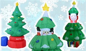 Inflatable Moving Christmas Tree with LED Lighting (2 Models)