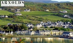 1 or 2 Night B&B Stay, Glass of Wine & Late Checkout at the Award-Winning Arnolds Hotel, Donegal