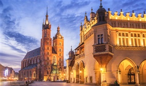 2 or 3 Night Krakow City Break with Flights and Tour with Bargain Late Holidays