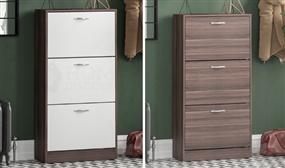 Vida Designs 2 or 3 Drawer Shoe Cabinet