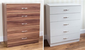Riano Chest of Drawers with 4 or 5 Drawer Options