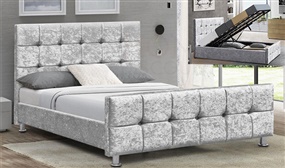 Stylish Valentina Double Bed with Ottoman Storage Option