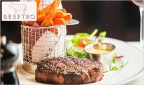 4 Course Meal including Wine or Prosecco for 2 People at Beeftro, Dublin