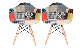 2/4/6 Patchwork Style Office / Dining Chairs