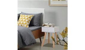 Bedside Tables 2 pcs Solid Pinewood 40x30x61 cm White