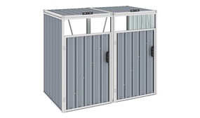 Steel Double Garbage Bin Shed