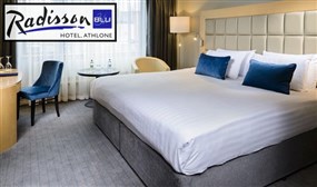 1 or 2 Nights B&B Stay for 2 in a Superior River View Room at the Radisson Blu Hotel Athlone