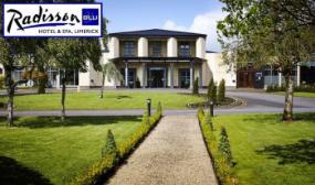 1, 2 or 3 Nights Luxury B&B Stay for 2 with â¬20 Dining Credit & more at Radisson Blu Hotel, Limerick