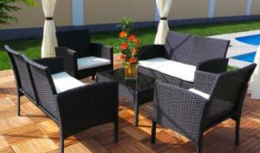 END OF SEASON SALE: 6 Seater Swing & Harmonie® Rio Rattan Garden Furniture Set
