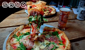 2 Pizzas with Dessert and a Beer or Glass of Wine each @ Sano Pizza, Temple Bar 