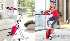 PRICE DROP: Foldable Home Exercise Bike with LCD Monitor - 4 Colours